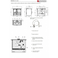 Sporák s výměníkem Rosa XXL - rozměry